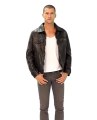 Blouson cuir Daytona carter marron