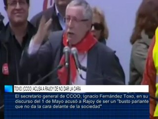Toxo (CCOO) acusa a Rajoy de no dar la cara