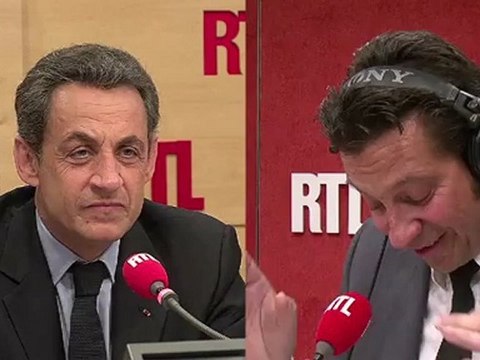 La chronique de Laurent Gerra devant Nicolas Sarkozy jeudi 3 mai (réalisation Gaya Bécaud)