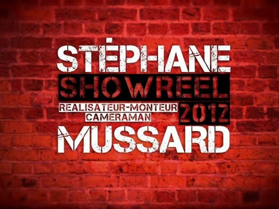 Showreel 2012 - Stéphane Mussard.