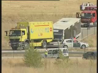 Accidente en Barajas