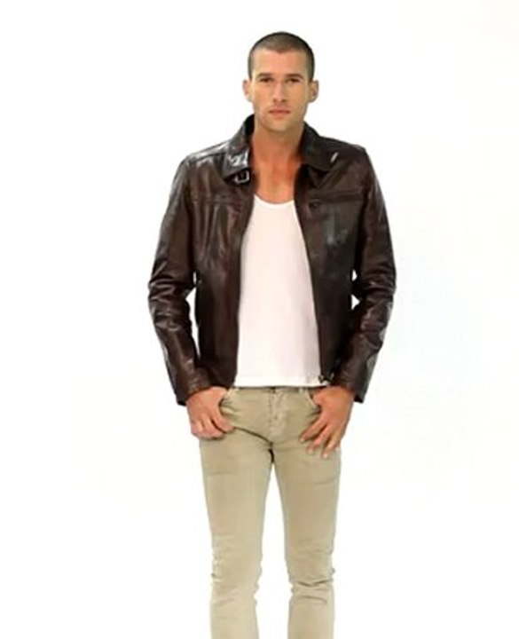 Blouson cuir Daytona major marron