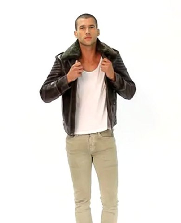 Blouson cuir Daytona pirate marron