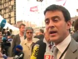 Manuel Valls à l'issue du meeting de Toulouse