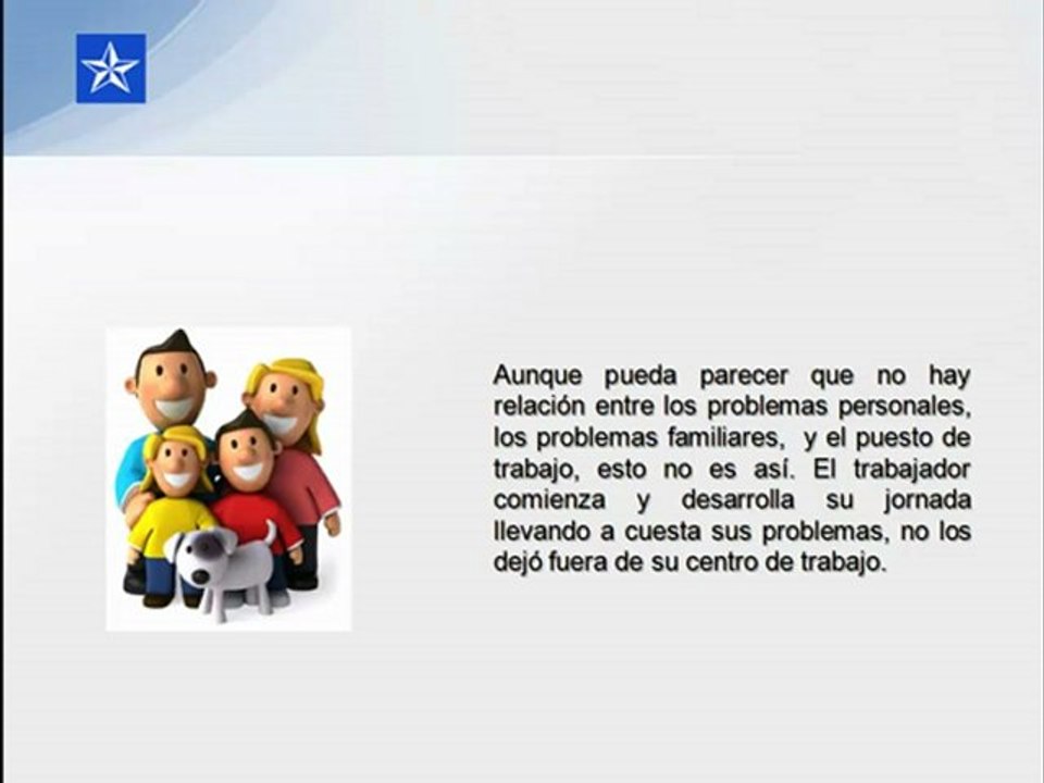 El estrés laboral y  los problemas personales