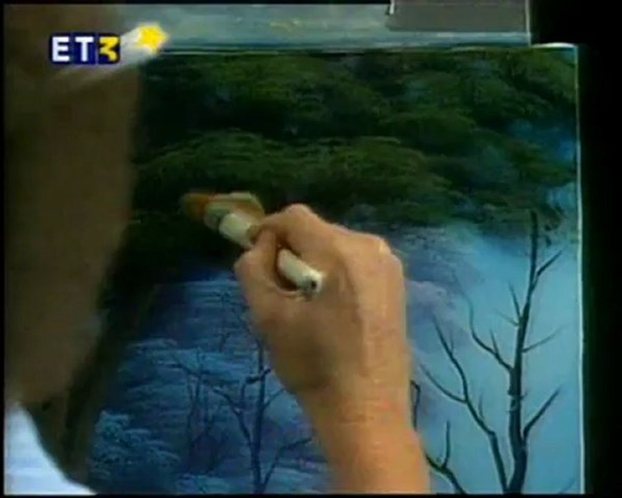 Oil paintings lessons in Greek  by Bob Ross_ TV 01_ 3 - 10