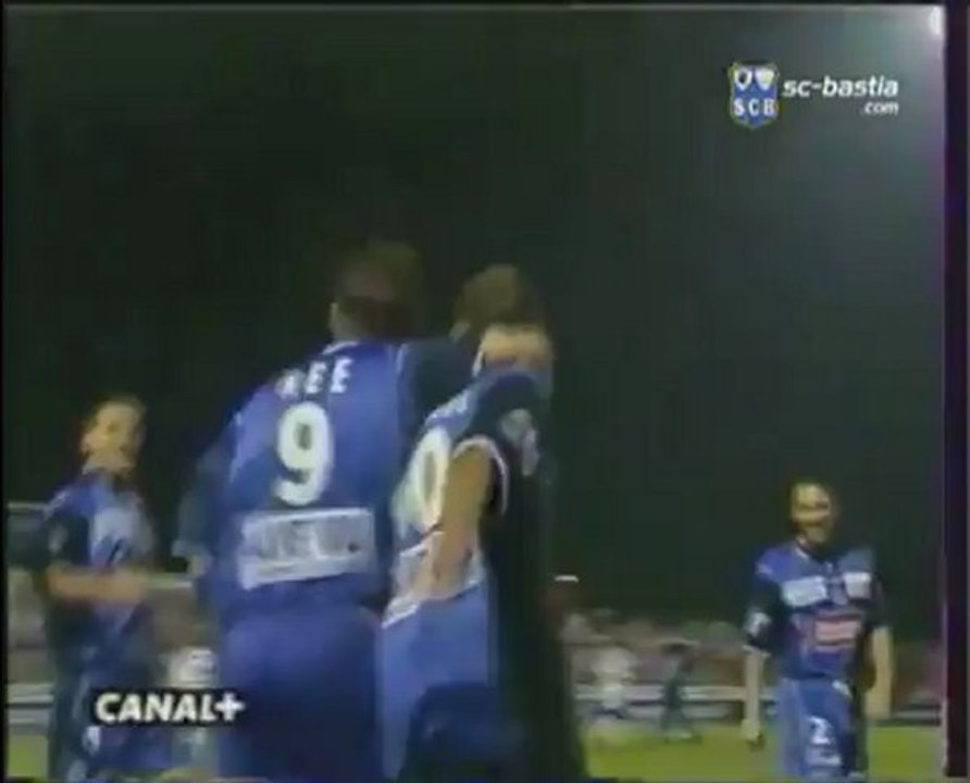 But de Lachuer Bastia 2-0 Lyon