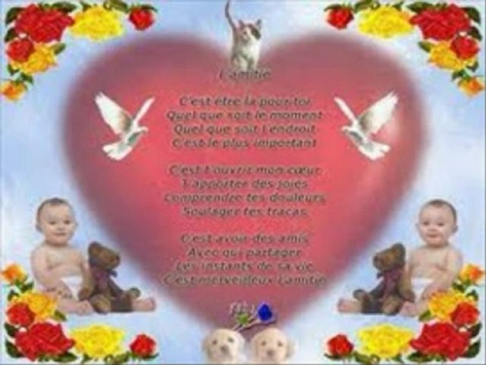 Pour mon amie ma soeur de coeur