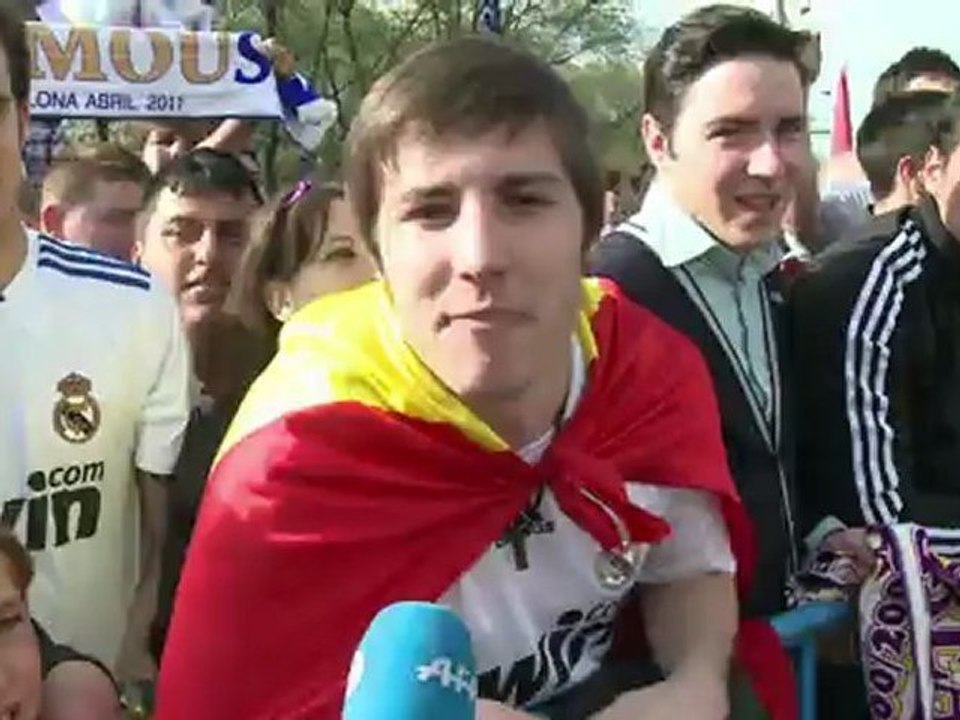 Festa dos torcedores do Real Madrid