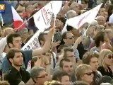 Meeting de François Hollande à Toulouse : les militants du PS enthousiastes