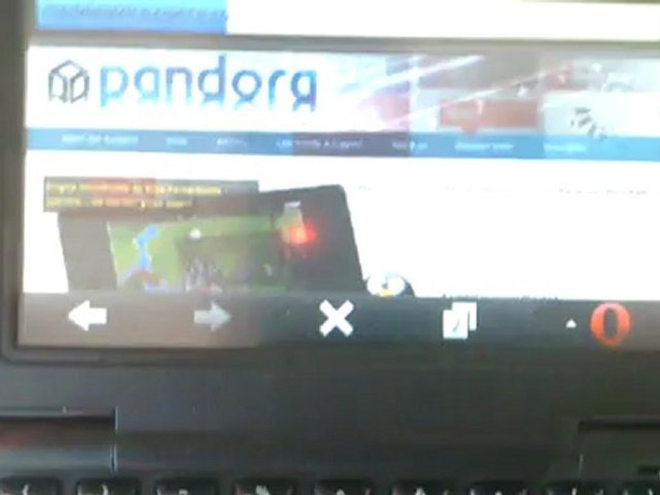 Opera Mobile auf der Pandora
