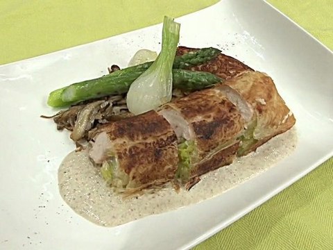 Croustillant de suprême de pintade à la crème de champignons - 750 Grammes