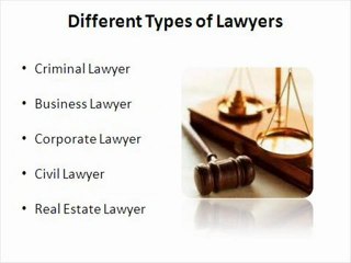 Different types of lawyers