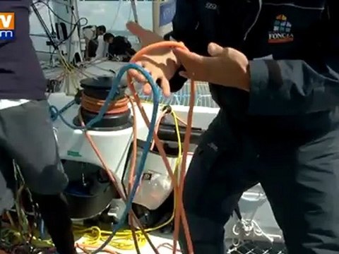 Michel Desjoyeaux prépare la traversée de l’Atlantique en MOD 70