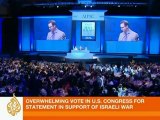 US Congress votes to back Israel - 09 Jan 09