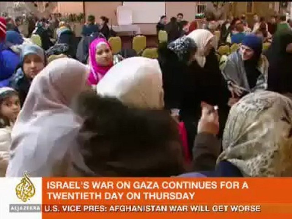 Arab-Americans flock to Gaza protests - 15 Jan 09