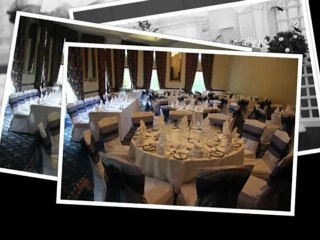 Posh chair covers and Bows @Hardwick Hall