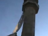 Syria - Aleppo - Andan - 20120323 - Army helicopter flying over town - part 2