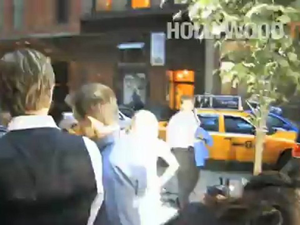 Chloe Moretz and Aaron Carter check out a performance of "Hick"