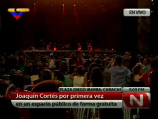 Español Joaquín Cortés emocionó a los caraqueños en la Plaza Diego Ibarra