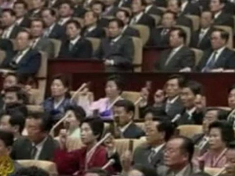 North Korean leader appears after rocket launch - 10 Apr 09