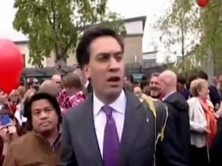 Labour leader Miliband egged