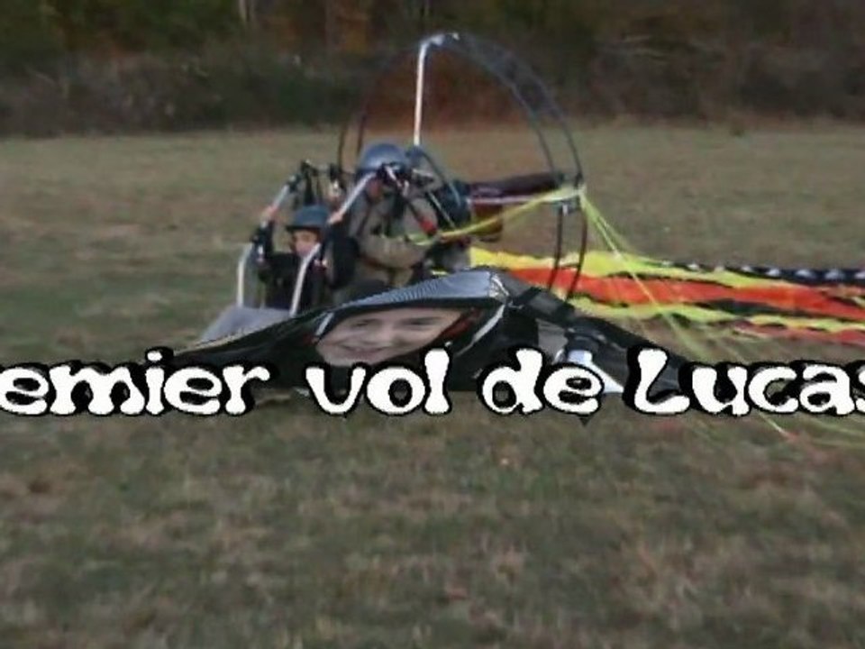 Lucas baptême paramoteur