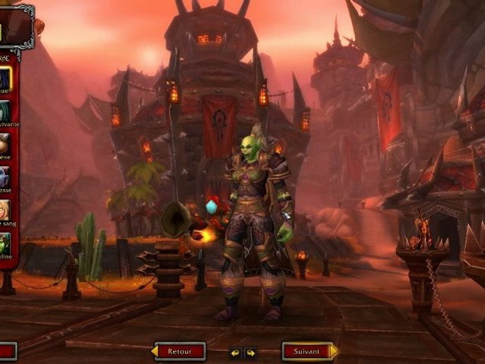 Écran de création des personnages 2 - WoW MoP