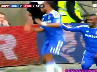 Dider Drogba GOAL 2-0  Chelsea - Liverpool