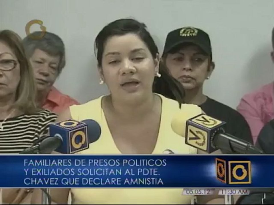 Exigen amnistía general para presos políticos tras declaraciones de Aponte