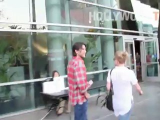 Wes Bentley on his way to a Clippers game