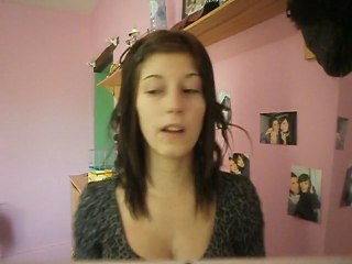 Makeup - Teint & paupiere noir pailleté .