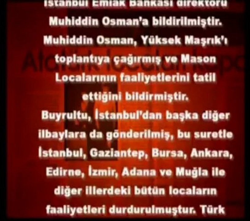 Türkiye'de Ve Dünyada Masonluk 15. Bölüm