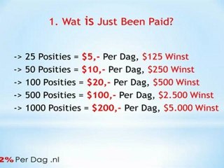 Verdien veel Geld via Just Been Paid