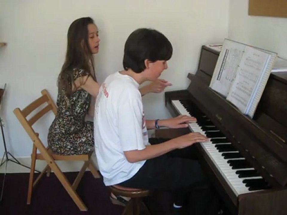 Juin 2010 : piano avec Sophie