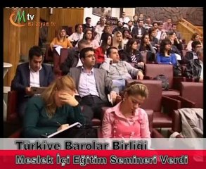 Türkiye Barolar Birliği meslek içi eğitim semineri verdi