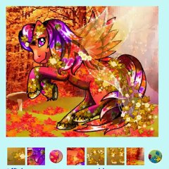 fée orange d'automne