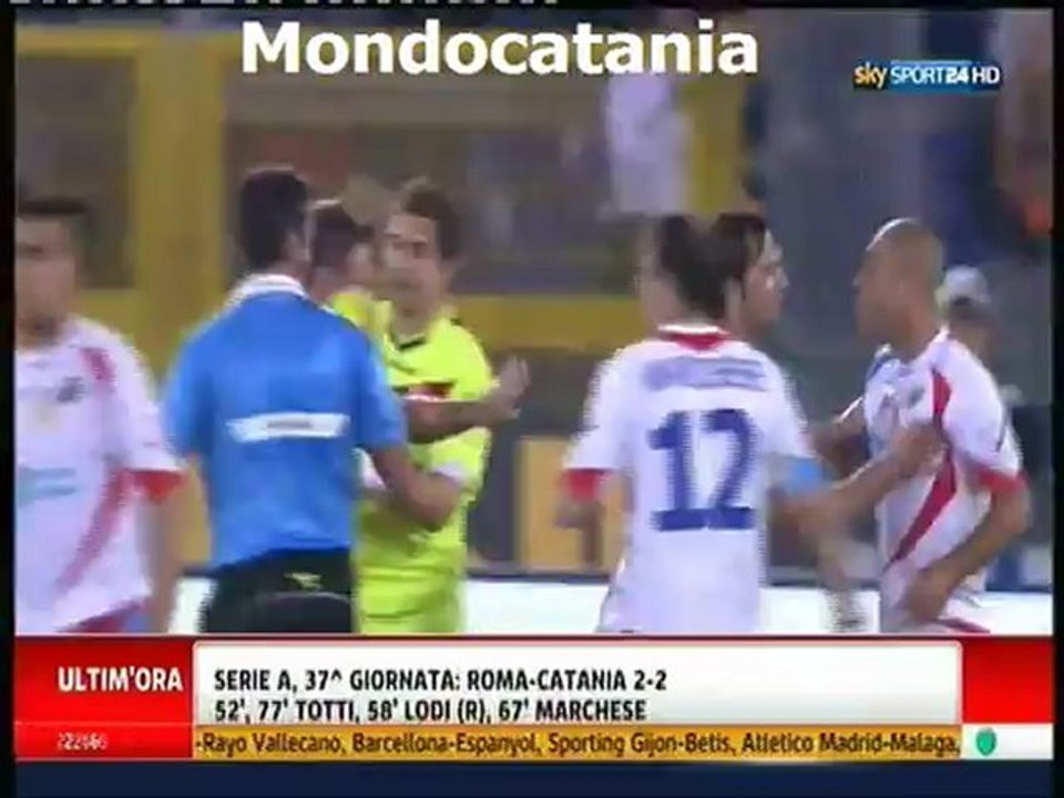 Sintesi Roma-Catania 2-2 ***5 maggio 2012***