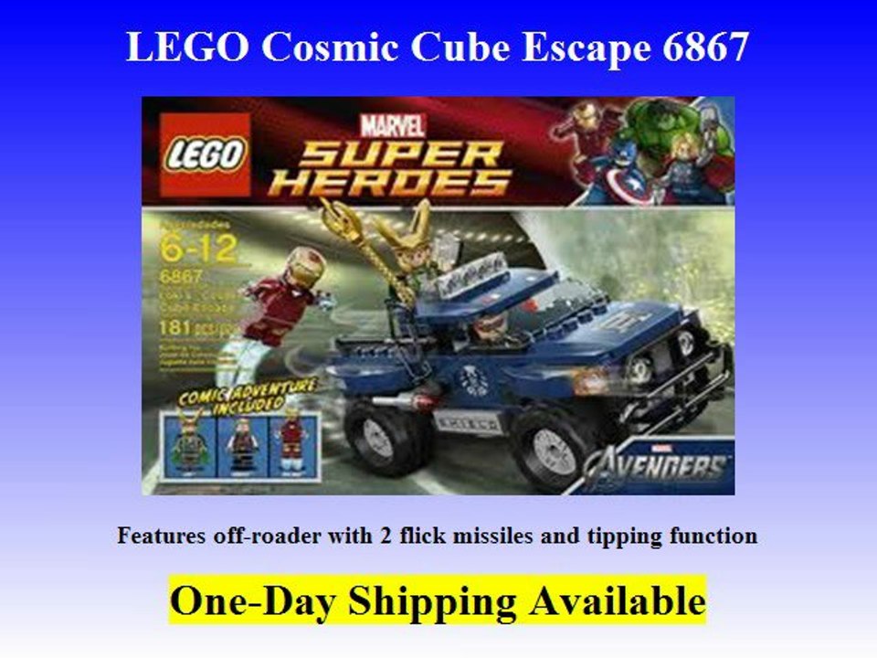 LEGO Cosmic Cube Escape 6867 with Off-roader,Iron Man, Loki and Hawkeye - Marvel Super Heros
