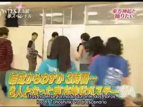 3 Afortunadas Fans bailan con TVXQ/THSK/DBSK Sub- Español