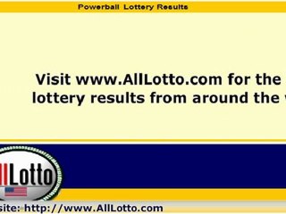 Powerball Lottery Drawing Results for May 5, 2012