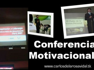 Expositor Motivacional Carlos de la Rosa Vidal