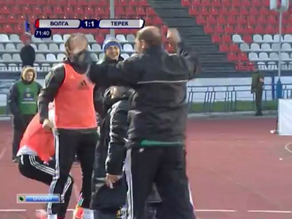 РФПЛ 2011/12. 42 тур. Волга - Терек 1-3 (1-2 Рыбус)
