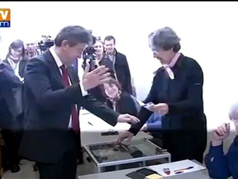 Présidentielle : le leader du Front de gauche, Jean-Luc Mélenchon, a voté