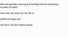 How To Make Money Online - Common Mistakes People Make