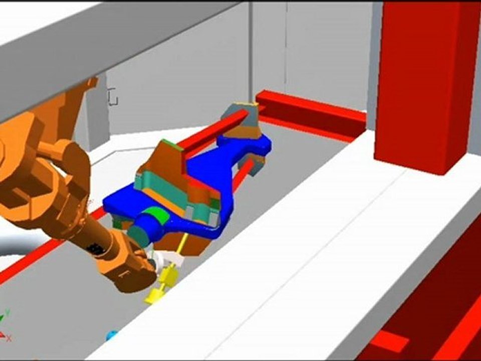 ABB - ROBOTMER - IRB 2400 - Waterjet Simulation Su Jeti Kesim