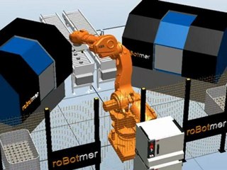 ABB Robot - ROBOTMER- IRB 6600 Cnc Besleme Simulasyonu