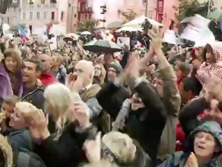 A Tulle, les partisans d'Hollande explosent de joie