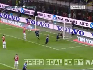 Inter Milan vs AC Milan 1-0 Milito Goal