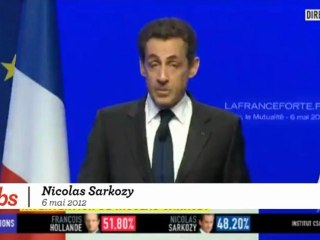 Sarkozy : "Je porte toute la responsabilité de cette défaite"
